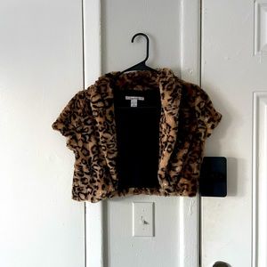 Leopard Print Vintage Soft Fuzzy Cardigan